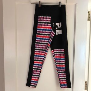 BNWOT P.E Nation leggings zig zag stripe SMALL
